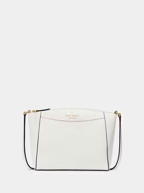 kate spade Handbags - ♠️Kate Spade Monica Pebbled Leather Crossbody Bag, Meringue White NWT